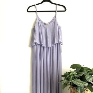 FOREVER 21 Lavender Pleated Maxi Dress